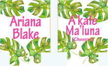 Load image into Gallery viewer, Palm Leaves Party Huggers. Tropical Wedding or Bachelorette Party Favors. Girl's Weekend Family Vacation Beach Favors.