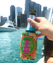 Load image into Gallery viewer, Pineapple Party Huggers. Tropical Bachelorette or Birthday Favors. Palm Beach Pineapple Huggers. Cabo, Maui, Miami, Savannah, Charleston!