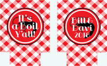 Load image into Gallery viewer, Shrimp Boil Party Huggers. Bachelorette or Birthday Low Country Boil Coolies. Engagement or Wedding Shrimp Boil Party Favors.