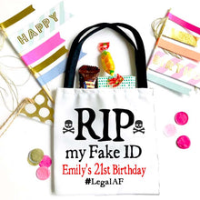 Load image into Gallery viewer, 21 Birthday Party Bag. 21st Birthday Party Oh Shit Kits! 21 Birthday Hangover Kit. Birthday Weekend Favor Bags, Birthday Party favor Bag.