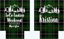 Load image into Gallery viewer, Plaid Party Huggers. Flannel Fling Bachelorette Party Favors too! Ski Vacation Party Huggers.Birthday Lumberjack Party! Plaid Birthday favor