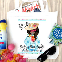 Load image into Gallery viewer, Beach Girl Personalized Tote Bag