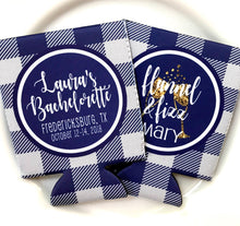 Load image into Gallery viewer, Plaid Bachelorette Party Personalized Huggers