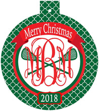 Load image into Gallery viewer, Lacrosse Ornaments. Personalized LAX Christmas Gift! Great present for a lacrosse player! Lacrosse Gift. Lax Team gift.