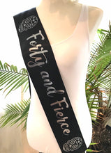 Load image into Gallery viewer, Sugar Skull Birthday 4" Satin Sash