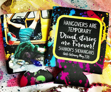 Load image into Gallery viewer, Party Girl Theme Party Huggers. Birthday Party Huggers. Bachelorette party favors. Dirty 30. 80's Rave party!