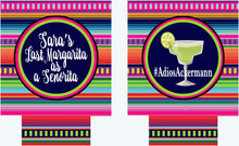 Load image into Gallery viewer, Fiesta Margarita Party Huggers. Fiesta Vacation Coolies. Mexican Party Favors. Fiesta Birthday Party Favors! Bachelorette Down to Fiesta!