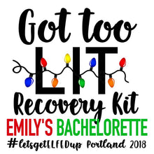 Load image into Gallery viewer, Christmas Party recovery bags! Christmas Bachelorette favors. Personalized EMPTY Friendsmas Oh Shit Kits. Christmas Party Hangover Bags