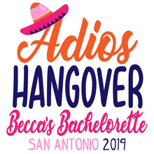Load image into Gallery viewer, Fiesta Party Hangover Bags. Final Fiesta Oh Shit Kits! Bachelorette Mini Bag. Bride's Final fiesta Gift Bag. Fiesta Birthday or Vacation!
