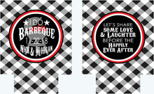 Load image into Gallery viewer, Gingham Party Huggers. BBQ Wedding Shower Favors. BBQ Party Favors. Engagement Party Favors. Personalized Barbeque Shower Favors!
