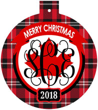 Load image into Gallery viewer, Plaid Canada Ornament