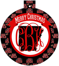 Load image into Gallery viewer, Arkansas Ornament. Monogrammed Hogs Christmas Gift! Great Arkansas Stocking Stuffer!
