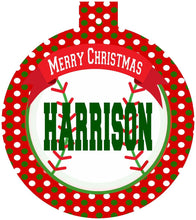 Load image into Gallery viewer, Baseball Ornaments