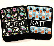 Load image into Gallery viewer, Neoprene luggage finder. Personalized bag identifier.Family Vacation Gifts. Custom Party gifts! Llama, Unicorn,Cat, Dog. Vacation Gifts!