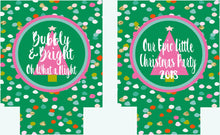 Load image into Gallery viewer, Christmas Party Huggers. Personalized Christmas Bachelorette Favors. Monogrammed Christmas Party favors. Christmas Wedding Shower Huggers!