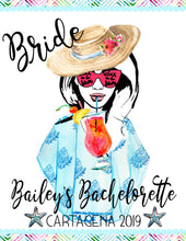 Load image into Gallery viewer, Beach Girl Personalized Tote Bag