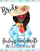 Load image into Gallery viewer, Beach Girl Personalized Tote Bag