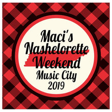 Load image into Gallery viewer, Nashville Party bags. Bachelorette Oh Shit Kits! Bachelorette or Birthday Hangover Bag. Nash Bash EMPTY Hangover Bag. Nashlorette Swag Bag.