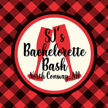 Load image into Gallery viewer, Champagne Buffalo Plaid Hangover Bags