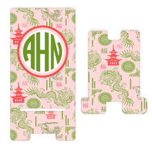 Load image into Gallery viewer, Chinoiserie Phone Stand. Cell Phone Stand,personalized gift for Mom. cell phone holder, custom teacher gift. Elegant phone stand.