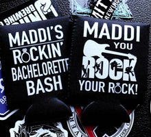 Load image into Gallery viewer, Birthday Party Huggers. 50 60 70 Birthday Party Favors. Bachelorette Dirty 30 or 40th Birthday. Austin or Nashville Party Favors. Slim can