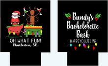 Load image into Gallery viewer, Sleigh Ride Party Huggers. Christmas Bachelorette Favors. Personalized Christmas Party favors. Christmas Party Favors! Friendsmas favors.