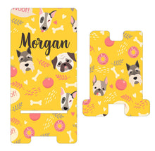 Load image into Gallery viewer, Yellow Dog Faces Cell Phone Stand. Dog lover Cell Phone Stand! Great Dog Lover gift! Personalized dog gift! Custom dog theme gift!