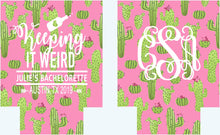 Load image into Gallery viewer, Cactus Party Huggers. Final Fiesta Party Favors. Personalized Mexican Party Favors. Fiesta Cactus Birthday or Bachelorette Party Favors!