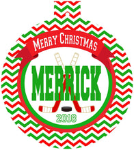 Load image into Gallery viewer, Hockey Personalized Ornament