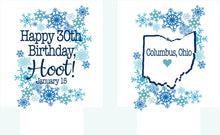 Load image into Gallery viewer, Winter party Huggers. Personalized Family Ski Vacation Favors. Bachelorette Ski Party Favors.Girl's winter Weekend favors. Christmas Party!