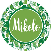 Load image into Gallery viewer, Palm Leaves Mouse Pad. Custom monogrammed gift. Personalized Desk accessory! Tropical Mousepad is a great teachers gift! Gift for mom!