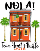 Load image into Gallery viewer, Nola Tote bag. NOLA Party Favors! New Orleans Bachelorette or Girls Weekend Tote Bag. Custom New Orleans Mardi Gras Tote Bag.