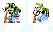 Load image into Gallery viewer, Palm Trees Party Huggers. Tropical Wedding or Bachelorette Party Favors. Girl's Weekend Family Vacation Beach Favors.