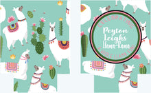 Load image into Gallery viewer, Llama Beverage Huggers. Llama Party Coolies. Custom Llama Birthday or Bachelorette Party Favors. Personalized Llama Party Favors!