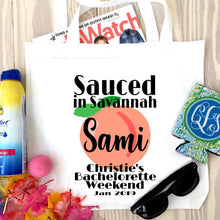 Load image into Gallery viewer, Georgia Peach Personalized Tote Bag