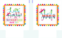 Load image into Gallery viewer, Fiesta Party Huggers. Fiesta Bachelorette Coolies. Mexican Fiesta Party Favors. Fiesta Wedding Shower Favors! Bachelorette Down to Fiesta!