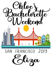 Load image into Gallery viewer, San Francisco Personalized Tote Bag