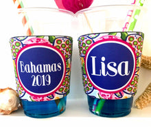 Load image into Gallery viewer, Sea Turtle Solo Cup Huggers. Beach Party Girls weekend Favors. Personalized Beach Party Favors! Custom Beach bachelorette or Birthday!