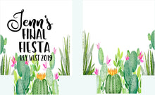 Load image into Gallery viewer, Cactus Party Huggers.Personalized Fiesta Party Favors. Cactus Birthday Party Favors! Cabo Scottsdale Bachelorette! Fiesta Bachelorette Favor