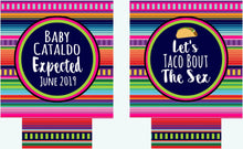 Load image into Gallery viewer, Fiesta Baby Party Huggers. Baby Shower Fiesta Party Favors. Fiesta Birthday Party Favors! Gender Reveal Fiesta! Fiesta Baby Shower favors!