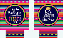 Load image into Gallery viewer, Fiesta Baby Party Huggers. Baby Shower Fiesta Party Favors. Fiesta Birthday Party Favors! Gender Reveal Fiesta! Fiesta Baby Shower favors!