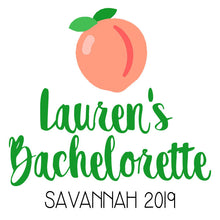 Load image into Gallery viewer, Peach Hangover Bags. Personalized Savannah Oh Shit Kits! Atlanta Mini Tote Bag. EMPTY Savannah Bachelorette Bag. Georgia Recovery bags