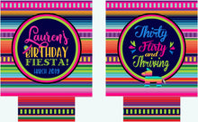 Load image into Gallery viewer, Fiesta Birthday Party Huggers. Fiesta 21 30 40 50 favors!Birthday Fiesta Party Favors. Fiesta Birthday Party Favors! Dirty 30 Fiesta!