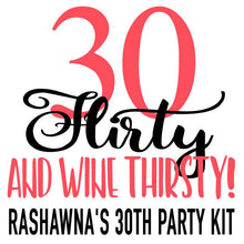 Load image into Gallery viewer, 30th Birthday Party Bag. 30th Birthday Party Oh Shit Kits! Birthday Hangover Kit. Birthday Weekend Favors, 30th Birthday Party favor Bag.