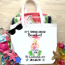 Load image into Gallery viewer, Girl on the Beach Tote Bag