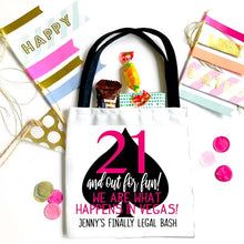 Load image into Gallery viewer, Birthday Party Bag. Vegas 21st Birthday Party Oh Shit Kits! 21st Birthday Hangover Kit. Birthday Favor Bags, Vegas Birthday Party Swag Bag.