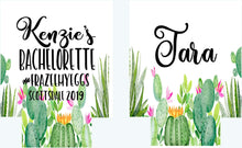 Load image into Gallery viewer, Cactus Party Huggers.Personalized Fiesta Party Favors. Cactus Birthday Party Favors! Cabo Scottsdale Bachelorette! Fiesta Bachelorette Favor