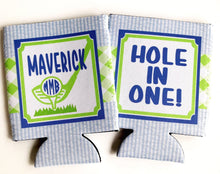 Load image into Gallery viewer, Golf Birthday Party Drink Huggers.Bachelor Party Beverage Insulators. Golf Shower or Birthday Party Favors. Golf themed Baby Shower favors!