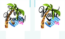 Load image into Gallery viewer, Palm Trees Party Huggers. Tropical Wedding or Bachelorette Party Favors. Girl's Weekend Family Vacation Beach Favors.