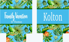 Load image into Gallery viewer, Palm Leaves Party Huggers. Tropical Wedding or Bachelorette Party Favors. Girl's Weekend Family Vacation Beach Favors.Beach Birthday